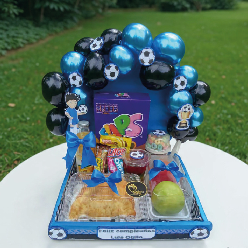 Desayuno Sorpresa Temático Fútbol | Flips, Frutas y Globos