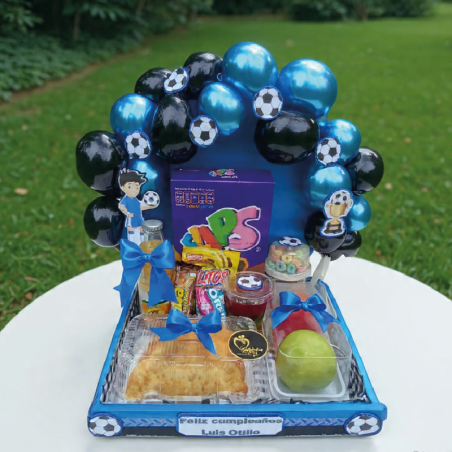 Desayuno Sorpresa Temático Fútbol | Flips, Frutas y Globos