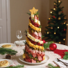 Árbol de Navidad de Charcutería | Centro de Mesa Gourmet Salado