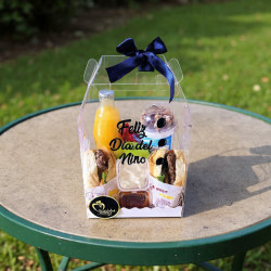 Cofre Gourmet para Papá | Desayuno Sorpresa en Caja Transparente