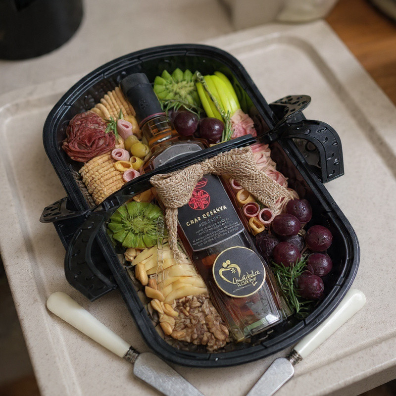 Cesta Gran Reserva Gourmet | Charcutería Fina y Licor Premium