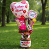 Arreglo de Nutella 400g con Golosinas y Globo | Detalle Dulce Premium