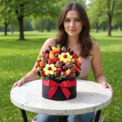 Arreglo Frutal Gourmet "Celebración Premium" | Valencia y Maracay