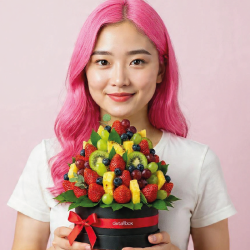 Arreglo Frutal Frescura Premium | Frutas y Frambuesas