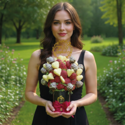 Arreglo Estelar: Fresas con Chocolate y Piña | Regalo Gourmet