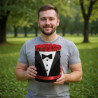 Caja Tuxedo Gentleman: Rosas Rojas de Lujo para Caballero